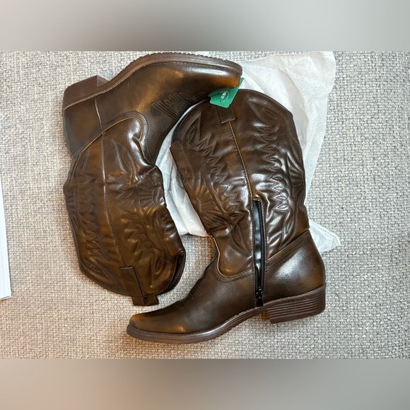 Simons Brown Western Ankle Boots – Size EU 40 (Brand New) - Picture 9 of 15